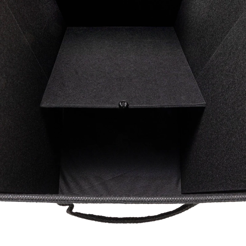 Household Essentials Narrow Collapsible Laundry Hamper with Liner & Lid