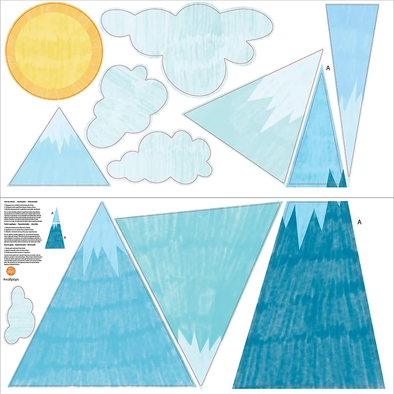 WallPops The Peak Of Mountain Wall Decal