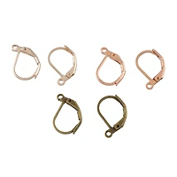 9mm Mixed Antique Finish Lever Backs, 24ct. by Bead Landing™