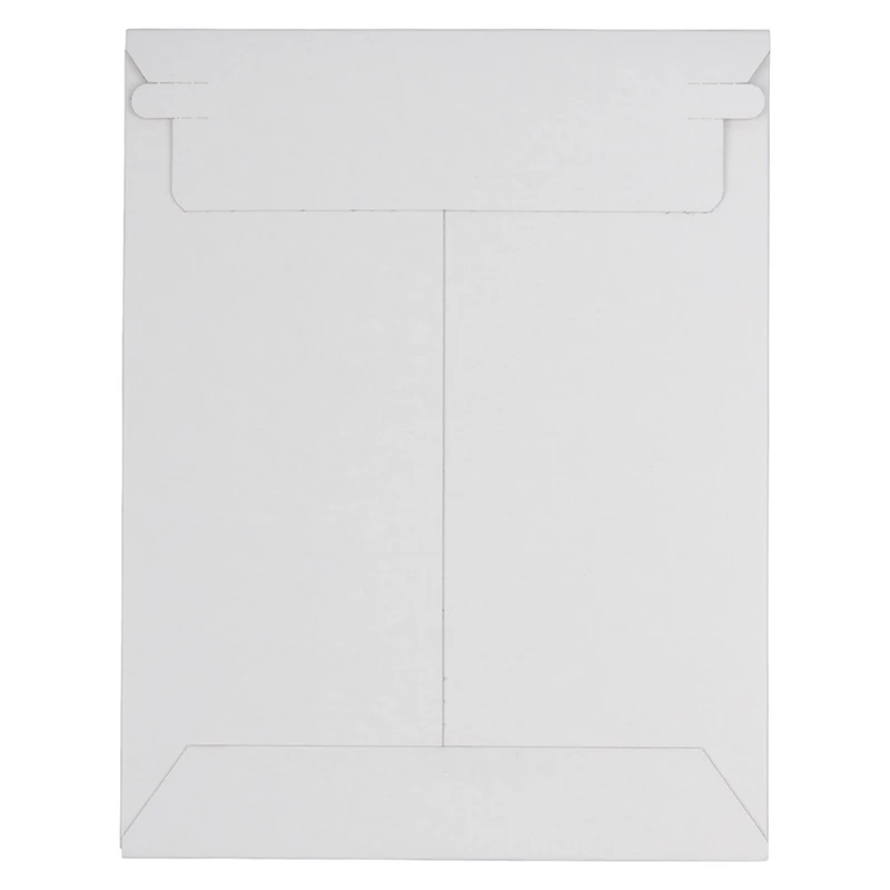 JAM Paper 7" x 9" White Flat Photo Mailer Peel & Seal Closure Envelopes, 6ct.