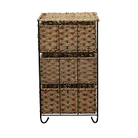 Household Essentials 3-Drawer Wicker Storage Unit