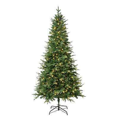 7.5ft. Pre-Lit Feel-Real® Duxbury Artificial Christmas Tree, Warm White LED Lights