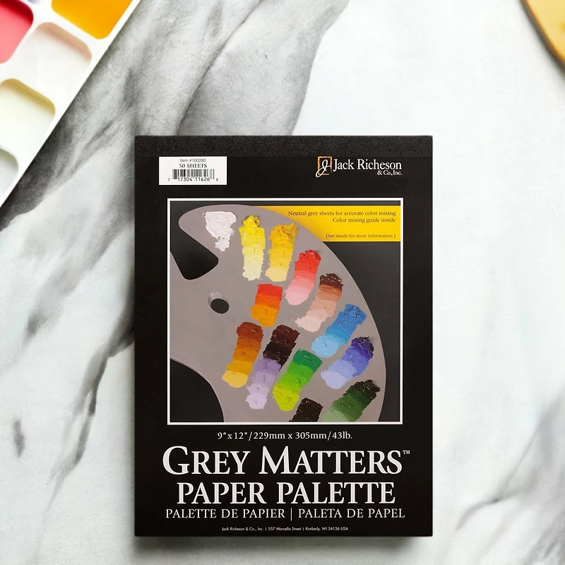 Grey Matters™ Disposable Palette, 9" × 12"