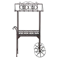 Design Toscana 56.5" Jardin a la Francaise Flower Pushcart