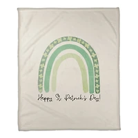 St. Patrick's Day Rainbow 50" x 60" Coral Fleece Blanket