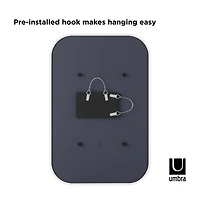 Umbra 36" White Hub Rectangular Mirror