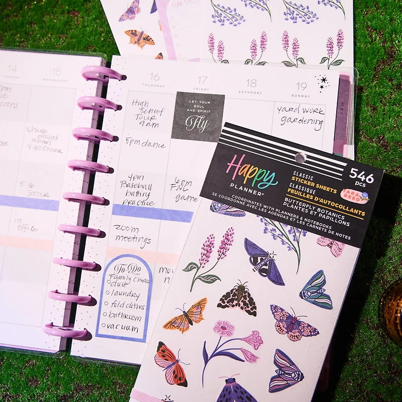 The Classic Happy Planner® Butterfly Botanics Sticker Book