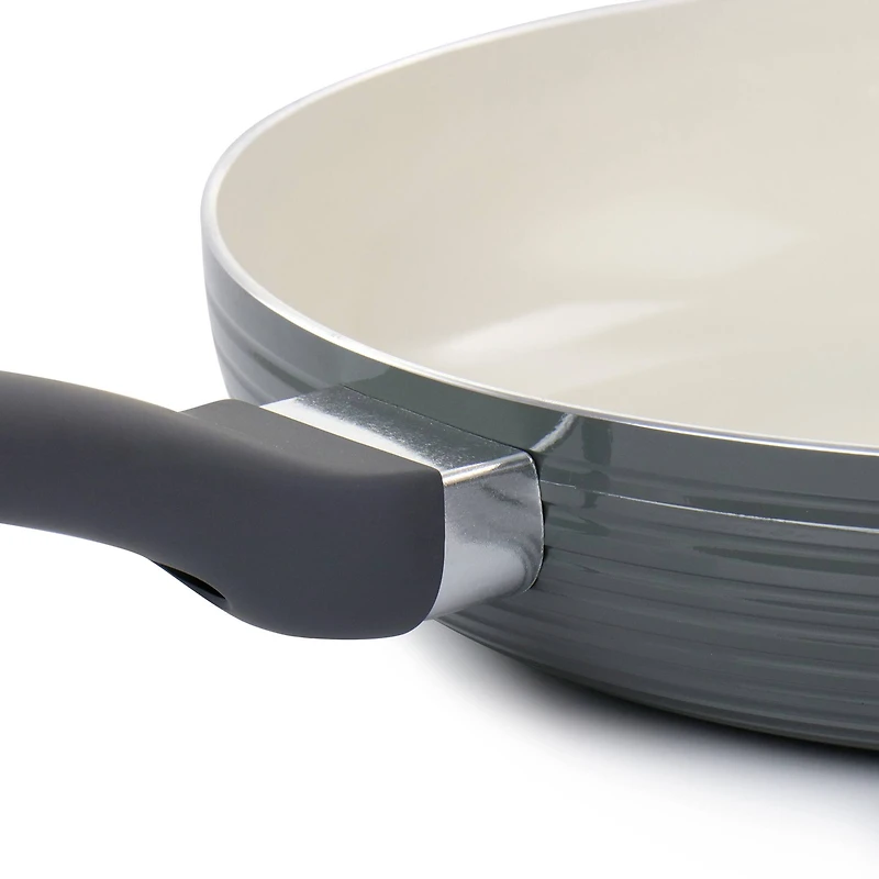 Oster Ridge Valley 12" Gray Aluminum Nonstick Frying Pan