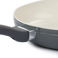 Oster Ridge Valley 12" Gray Aluminum Nonstick Frying Pan