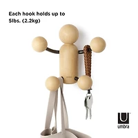 Umbra Light Brown Woody Wall Hook