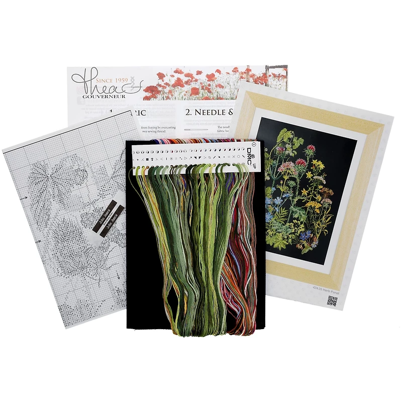 Thea Gouverneur Herb Panel Cross Stitch Kit