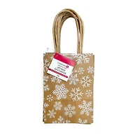 Mini Snowflakes Kraft Gift Bags, 6ct. by Celebrate It™