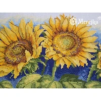 Merejka Bright Sunflowers Counted Cross Stitch Kit