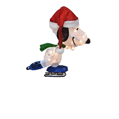 Peanuts® 2ft. 3D Pre-Lit Skating Snoopy Yard Décor