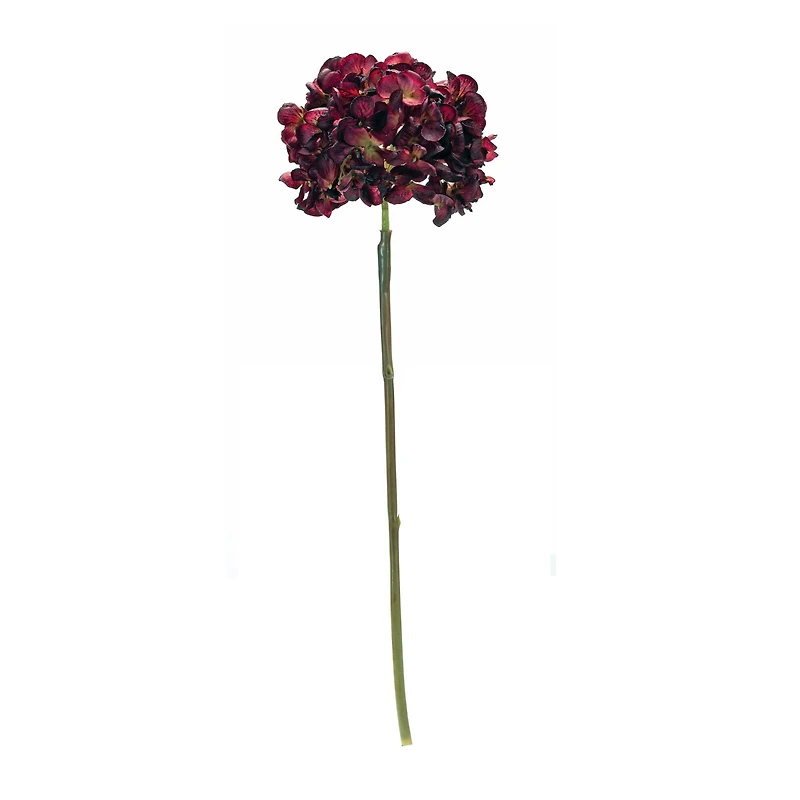 22.75" Deep Red Hydrangea Flower Stems, 6ct.