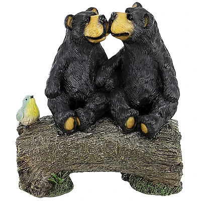 Design Toscano 13" Best Bear Buddies Garden Statue
