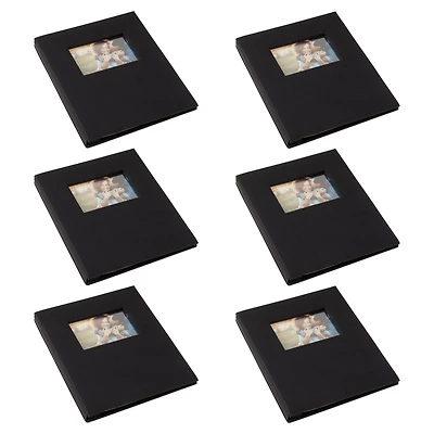 6 Pack: Black Scrapbook Album, 8.5" x 11" by Recollections®