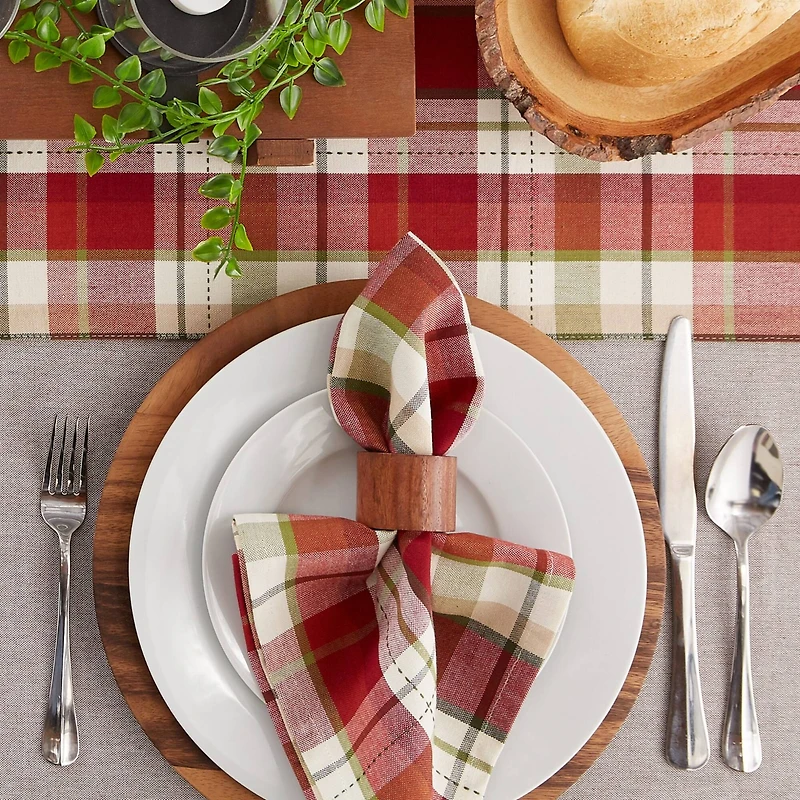 DII® Mountain Trail Plaid Cloth Dinner Napkins, 6ct.