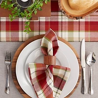 DII® Mountain Trail Plaid Cloth Dinner Napkins, 6ct.
