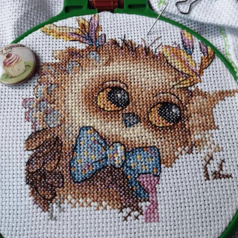 MP Studia Bird Family Cross Stitch Kit