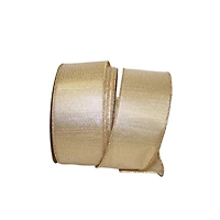 JAM Paper 25yd. Gold Lame Commercial Heavy Wired Ribbon