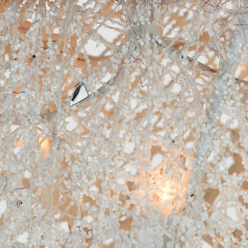 60" Crystal Snowman Decoration, Warm White LED Lights