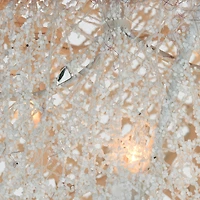 60" Crystal Snowman Decoration, Warm White LED Lights