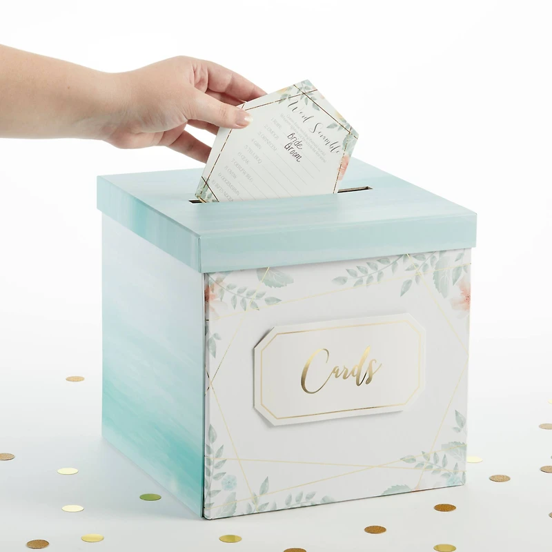 Kate Aspen® Geometric Floral Card Box