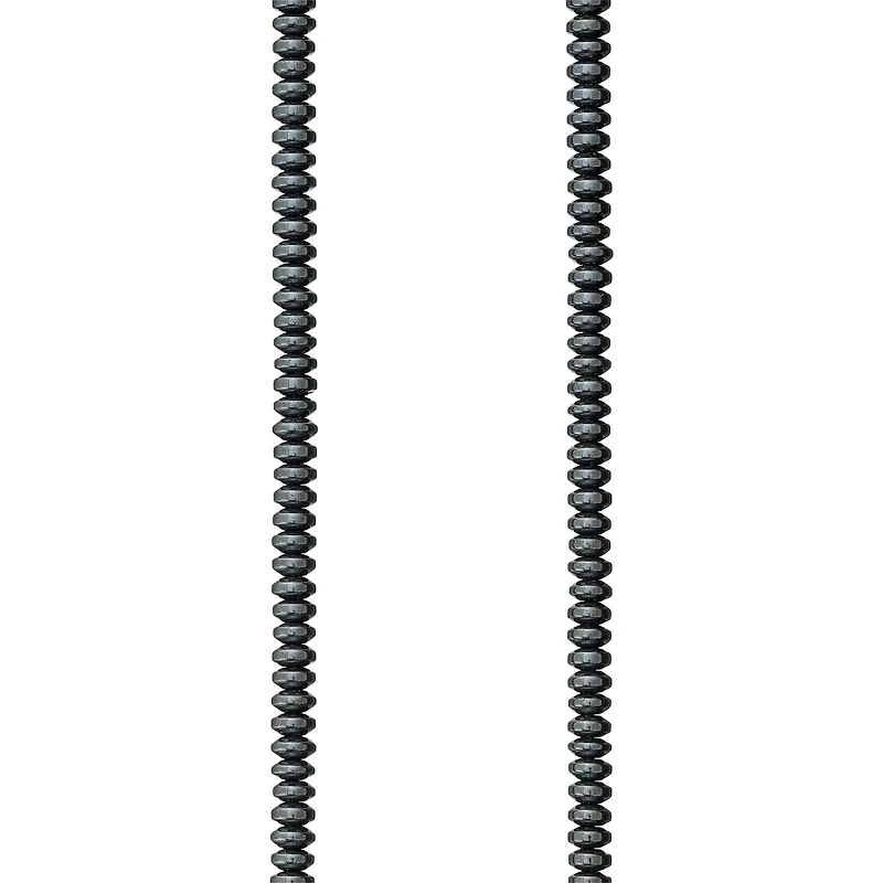 12 Pack: Gray Hematite Rondelle Beads, 5mm by Bead Landing™