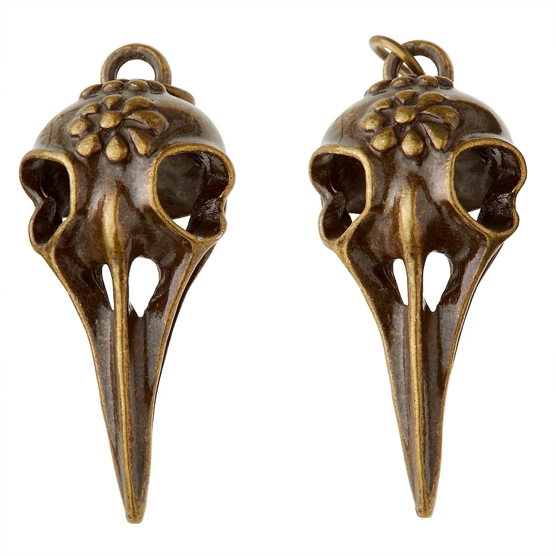 Found Objects™ Bird Skull Charms by Bead Landing™