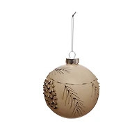 4.75" Brown Pinecone Glass Ball Ornament by Ashland®