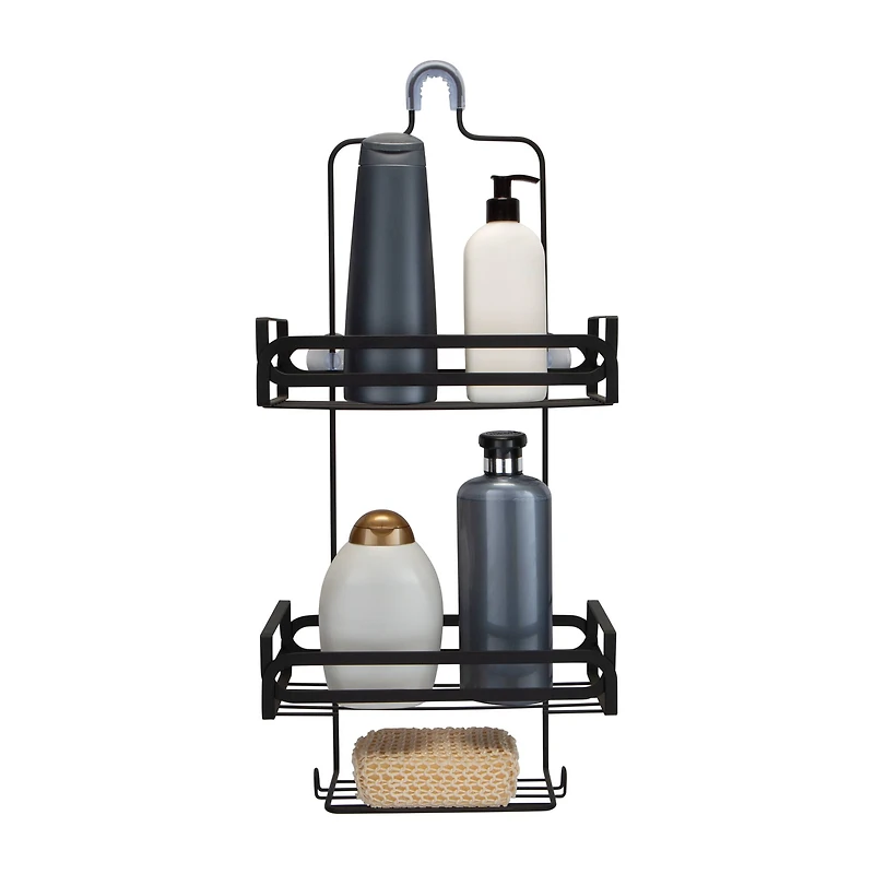 Elle Décor Noir Black Shower Caddy