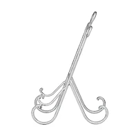 14" Gray Metal Traditional Easel