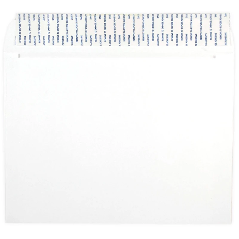 JAM Paper 9" x 12" White Booklet Peel & Seal Commercial Envelopes