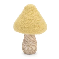4.25" Felt & Wood Mushroom Décor Set