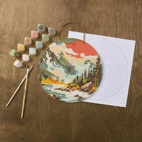 Mountain Scene Paint-by-Number Plywood Surface Kit by Artist's Loft®