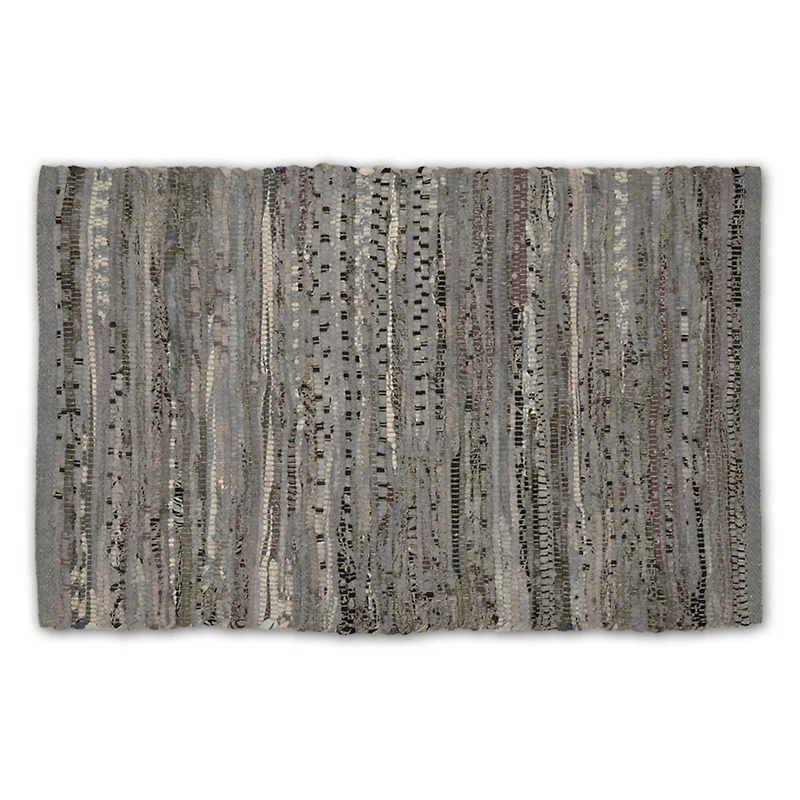 DII® Multi Gray Rag Rug, 20" x 31.5"