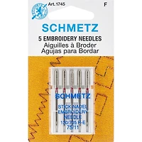 Euro-Notions Schmetz Embroidery Machine Needles, 11/75, 5ct.