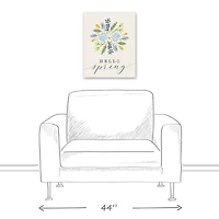 Hello Spring 16" x 20" Canvas Wall Art
