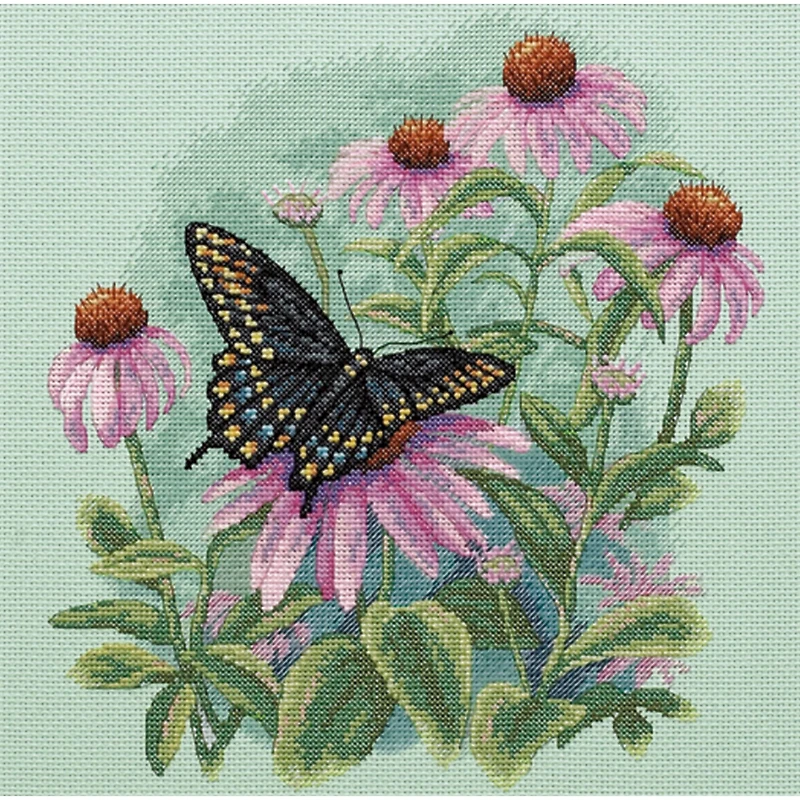 Dimensions® Butterfly & Daisies Counted Cross Stitch Kit