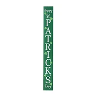 Glitzhome® 60'' Wooden ''Happy St. Patrick's Day'' Porch Sign