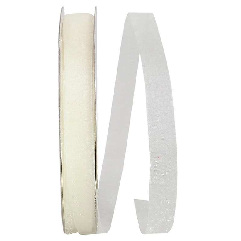 JAM Paper 5/8" x 100yd. Chiffon Mono Sheer Ribbon