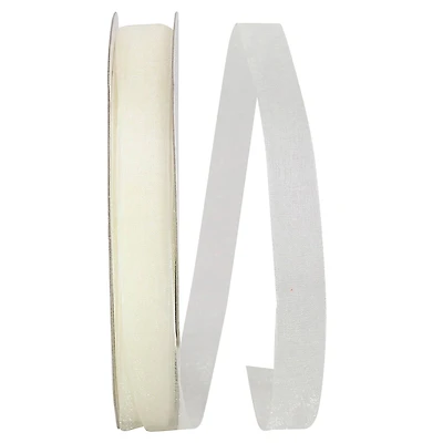 JAM Paper 5/8" x 100yd. Chiffon Mono Sheer Ribbon