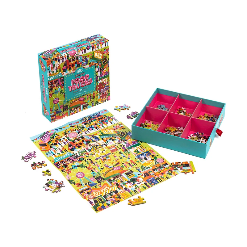 Food Trucks Jigsaw Puzzle: 500 Pcs