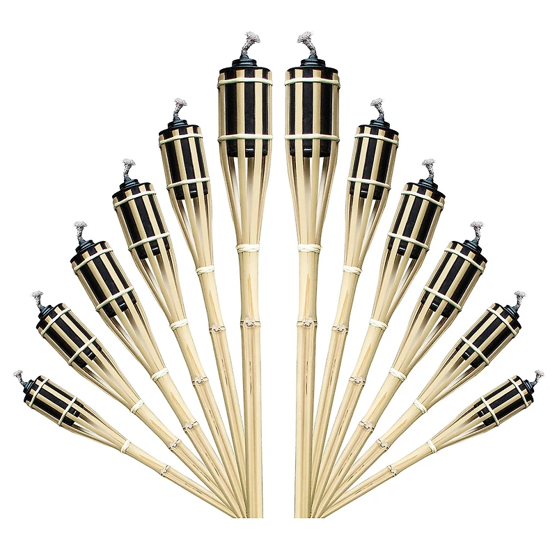 Sorbus 48" Matney Outdoor Bamboo Torches, 12ct.