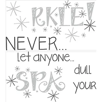 WallPops Never Dull Your Sparkle Wall Quote