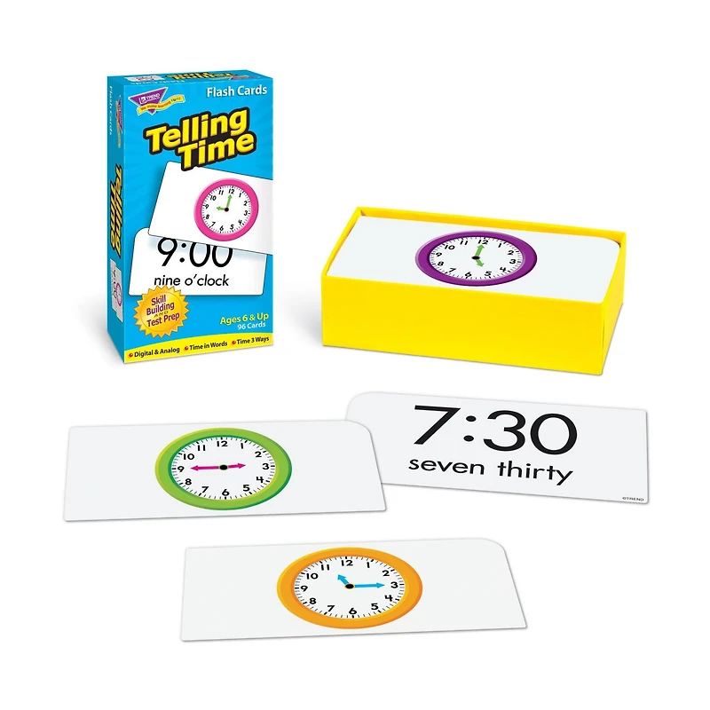 Trend Enterprises® Telling Time Skill Drill Flash Cards