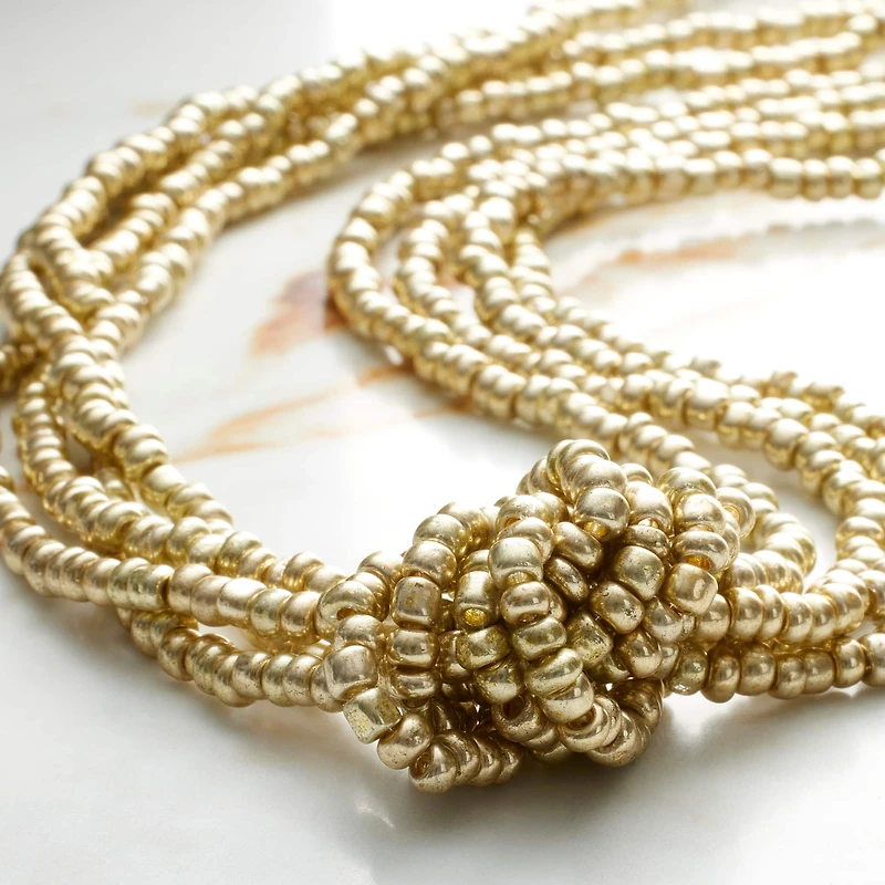 Light Gold Glass Seed Beads, 6/0 by Bead Landing™