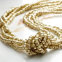 Light Gold Glass Seed Beads, 6/0 by Bead Landing™