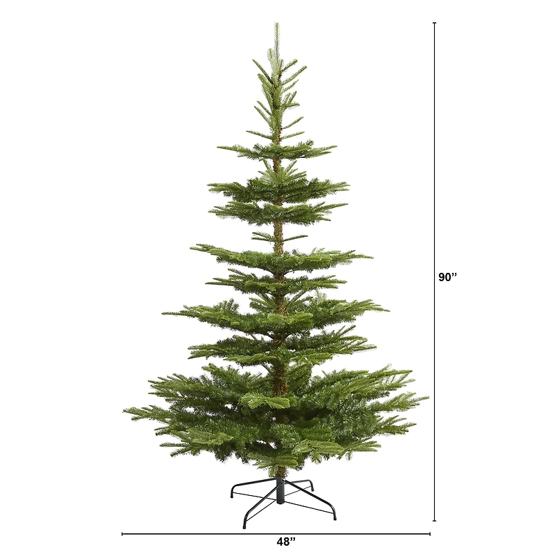 7.5ft. Unlit Layered Washington Spruce Artificial Christmas Tree